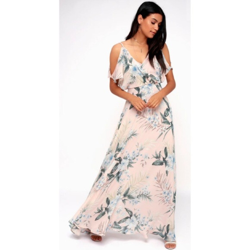 Lulus floral maxi dress